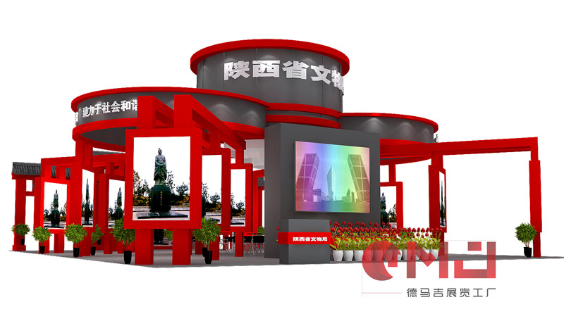 陕西文物局蜜桃成人网站展示施工效果